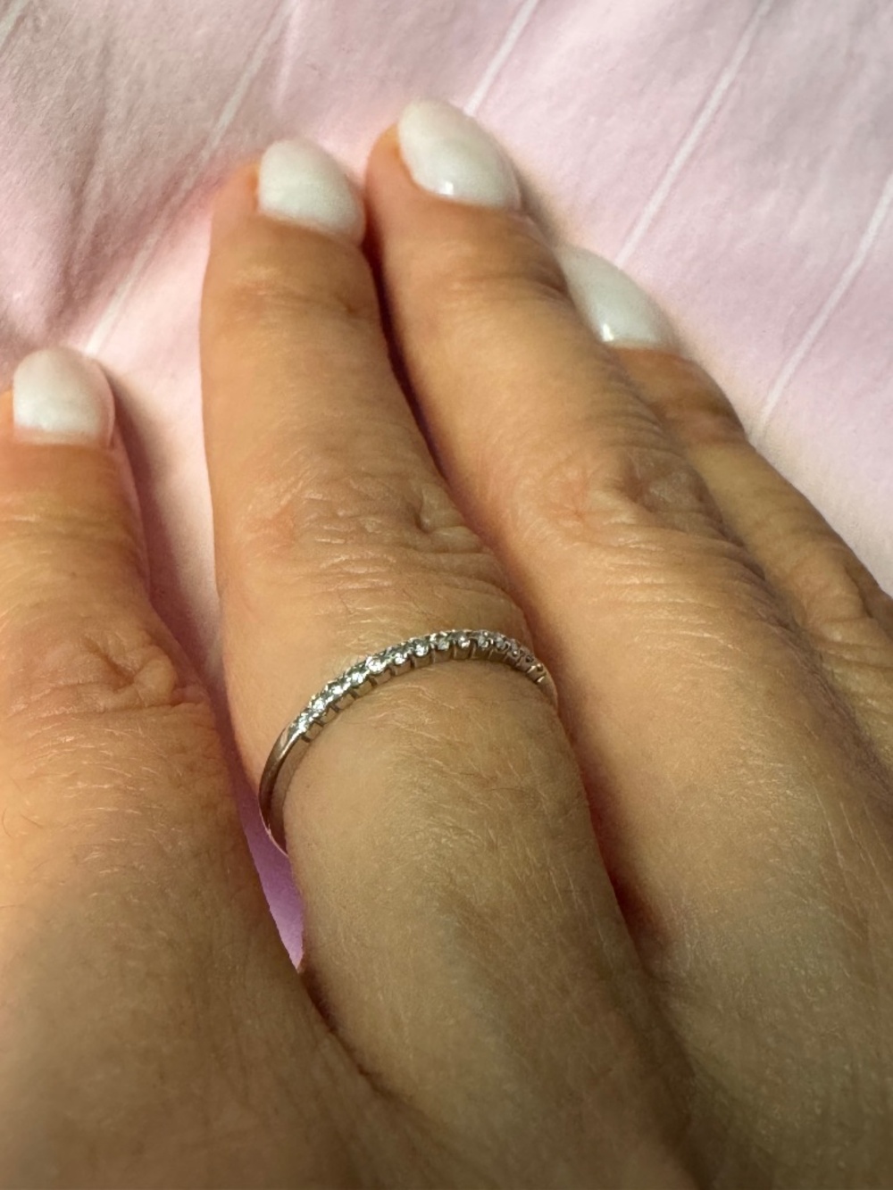 Size 5.5 White gold / Diamond Ring